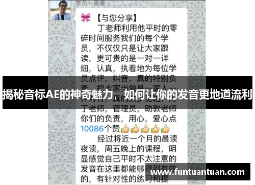 揭秘音标AE的神奇魅力，如何让你的发音更地道流利